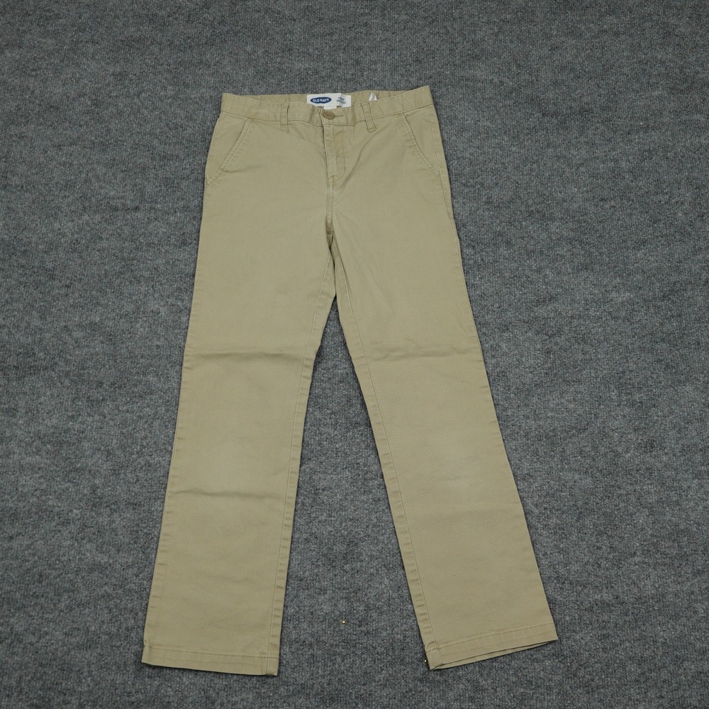 Old Navy Pants Boys Size 12 Khaki Straight Built-In Flex Chino School Uniform